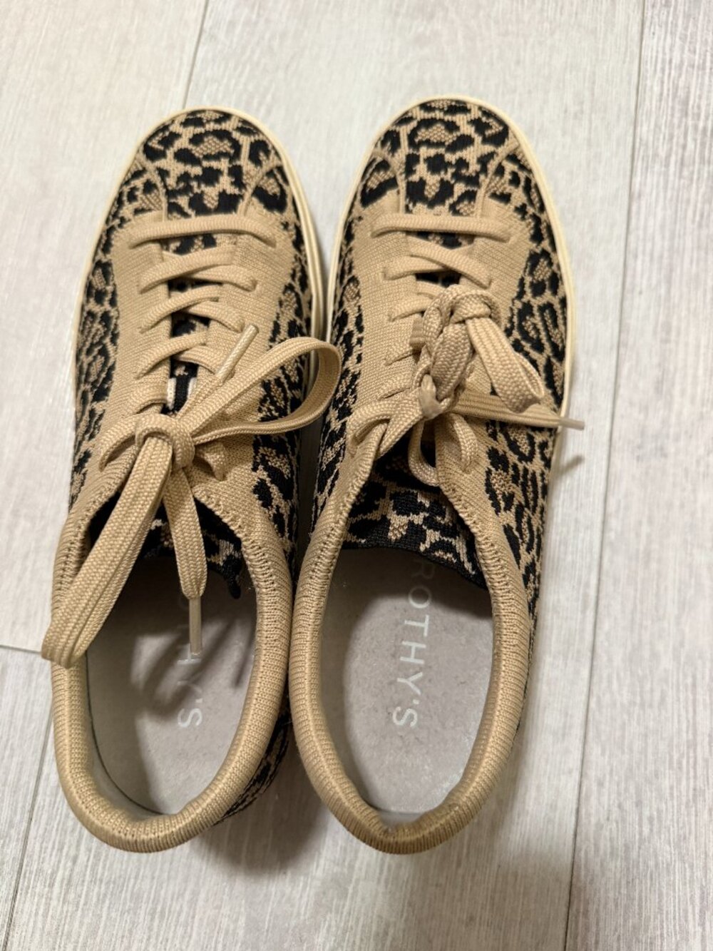 Rothy's Leopard Print Sneakers, Size 9